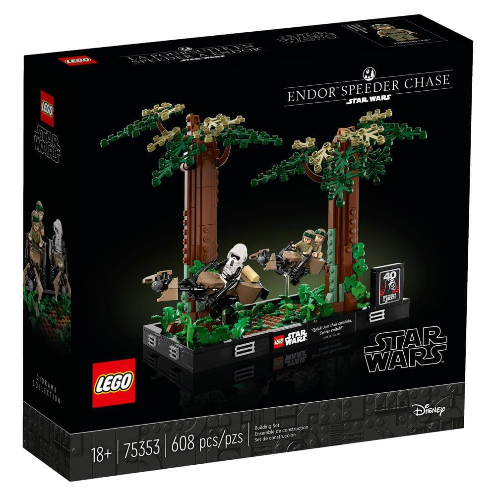 Lego Star Wars Endor Speeder Chase Diorama